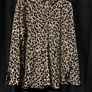 Leopard Print Long Sleeve Shirt